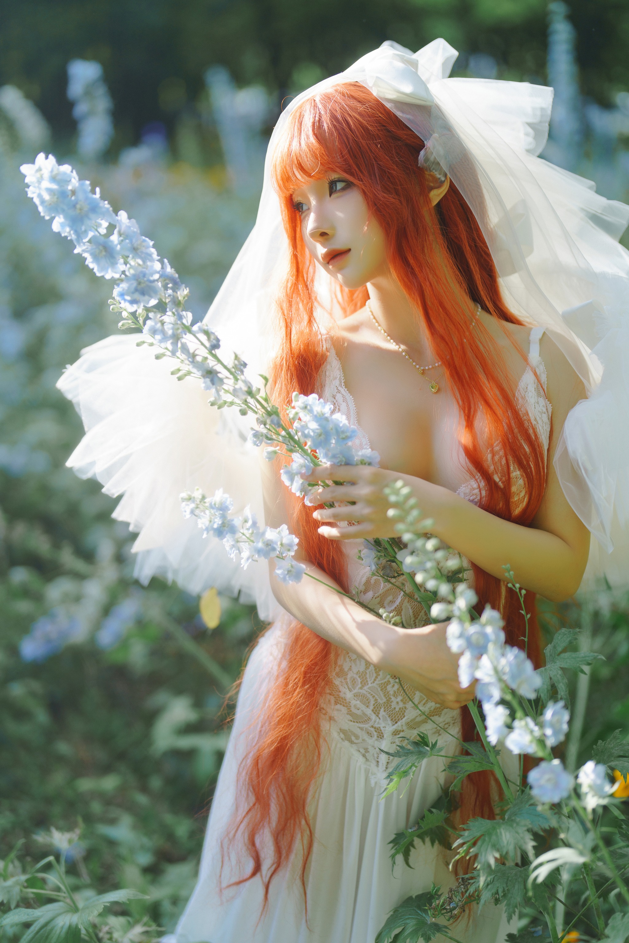图片[1]-蠢沫沫 – NO.396 花丛婚纱[67P]-XikXak